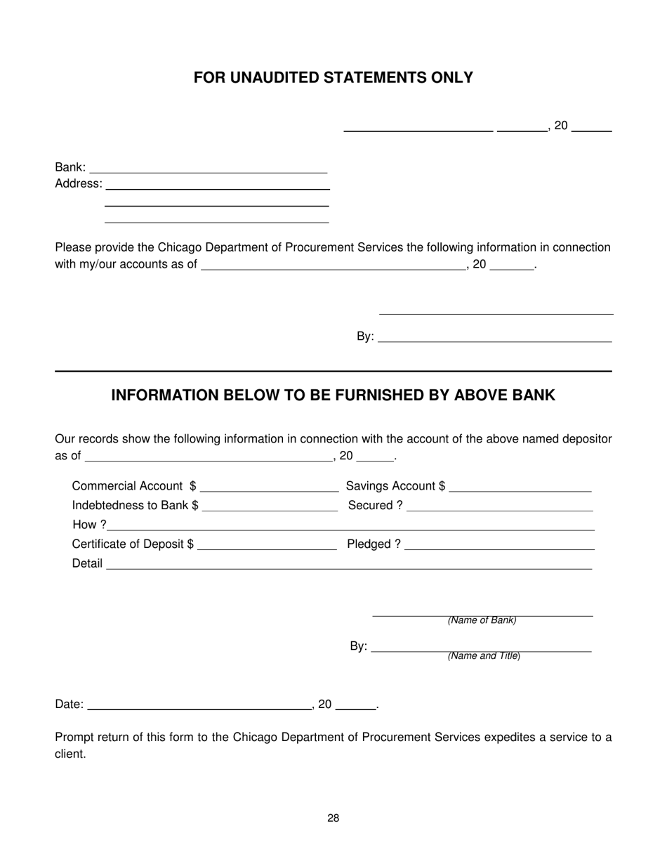 Contractors Statement of Experience and Financial Condition - City of Chicago, Illinois, Page 35