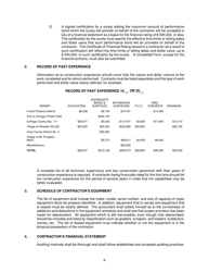 Contractor&#039;s Statement of Experience and Financial Condition - City of Chicago, Illinois, Page 4