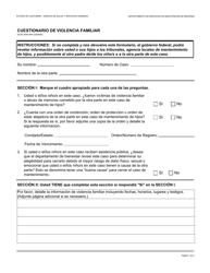 Document preview: Formulario DCSS0048 SPA Cuestionario De Violencia Familiar - California (Spanish)