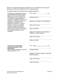 Phlcontracts Consent and Authorization Agreement - City of Philadelphia, Pennsylvania, Page 5