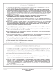 Form CV-4C Notice of Attachment (Attachment) - California, Page 2