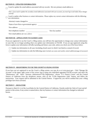 Form G-06 Notice of Change of Attorney Business or Contact Information - California, Page 2