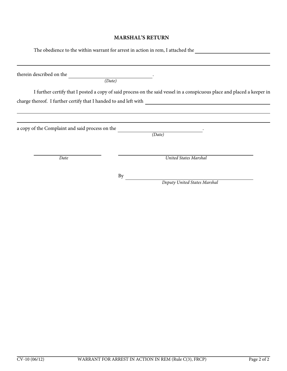 Form CV-10 - Fill Out, Sign Online and Download Fillable PDF ...