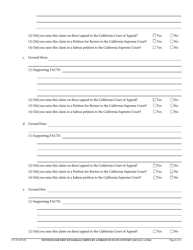 Form CV-69 Petition for Writ of Habeas Corpus by a Person in State Custody - California, Page 6
