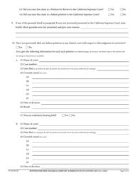 Form CV-69 Petition for Writ of Habeas Corpus by a Person in State Custody - California, Page 7