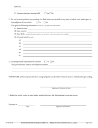 Form CV-69 Petition for Writ of Habeas Corpus by a Person in State Custody - California, Page 8