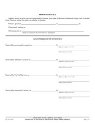 Form CR-62 Application to the Criminal Duty Judge for Review of Magistrate Judge&#039;s Bail Order; Order Thereon - California, Page 2