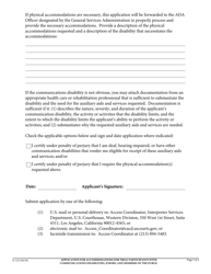 Form G-122 Application for Accommodations for Trial Participants With Communication Disabilities, Jurors, and Members of the Public - California, Page 3