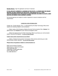 DH Form 631 Ground Ambulance Service Provider License Application - Emergency Medical Services Program - Florida, Page 3