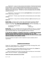 DH Form 1575 Air Ambulance Service License Application - Emergency Medical Services Program - Florida, Page 2