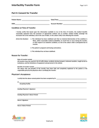Interfacility Transfer Form - Florida, Page 5