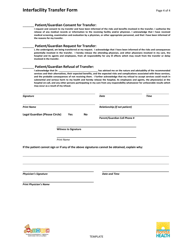 Interfacility Transfer Form - Florida, Page 6