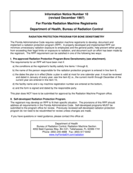 Document preview: Radiation Protection Program for Bone Densitometry - Florida