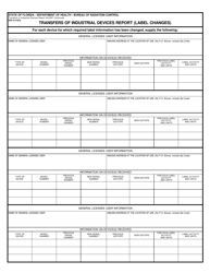 Transfers of Industrial Devices Report (To General Licensees) - Florida, Page 7