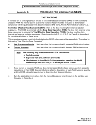 Appendix C Procedure for Calculating Committed Effective Dose Equivalent (Cede) - Florida, Page 2