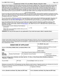 Form SSA-7-F6 Application for Parent&#039;s Insurance Benefits, Page 4