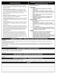 Form 735-226 Application for Title and Registration - Oregon, Page 2