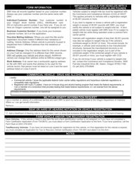 Form 735-268 Application for Registration, Renewal, Replacement or Transfer of Plates and/or Sticker - Oregon, Page 2
