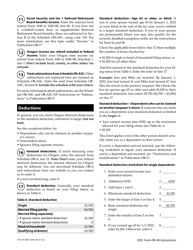 Instructions for Form OR-40, 150-101-040 Oregon Individual Income Tax Return for Full-Year Residents - Oregon, Page 15
