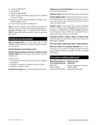 Instructions for Form OR-40, 150-101-040 Oregon Individual Income Tax Return for Full-Year Residents - Oregon, Page 26