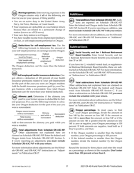 Instructions for Form OR-40-N, OR-40-P, 150-101-048, 150-101-055 - Oregon, Page 17