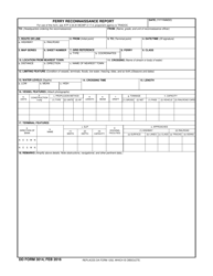 Document preview: DD Form 3014 Ferry Reconnaissance Report