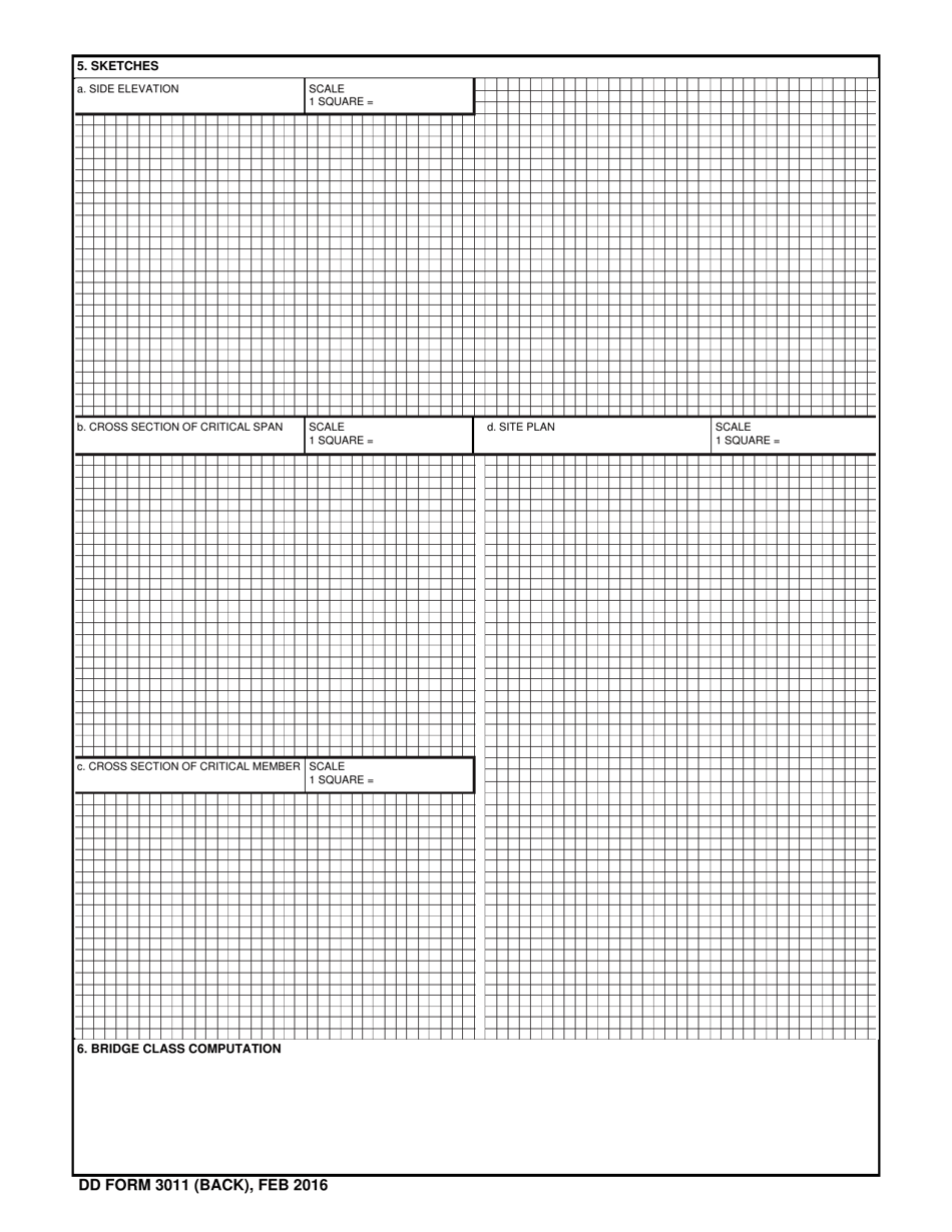 DD Form 3011 Bridge Reconnaissance Report, Page 2