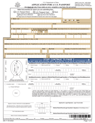 Form DS-11 Application for a U.S. Passport, Page 5