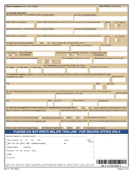 Form DS-11 Application for a U.S. Passport, Page 6