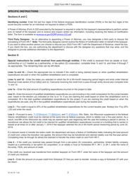 Instructions for Form HR-T, IC-134 Transfer of Supplement to the Federal Historic Rehabilitation Credit - Wisconsin, Page 2