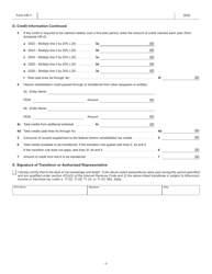 Form HR-T (IC-134) Transfer of Supplement to the Federal Historic Rehabilitation Credit - Wisconsin, Page 2