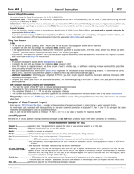 Instructions for Form M-P, PA-750P Wisconsin Manufacturing Personal Property Return - Wisconsin, Page 4