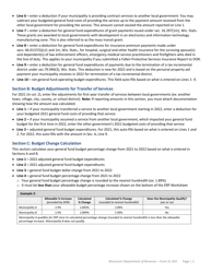 Instructions for Form SL-203 Expenditure Restraint Program Worksheet - Wisconsin, Page 2
