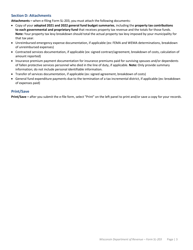 Instructions for Form SL-203 Expenditure Restraint Program Worksheet - Wisconsin, Page 3