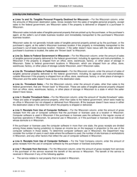 Instructions for Form IC-043 Schedule A-01 Wisconsin Single Sales Factor Apportionment Data for Nonspecialized Industries - Wisconsin, Page 4