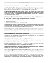 Instructions for Form IC-302 Schedule A-04 Wisconsin Apportionment Percentage for Interstate Telecommunications Companies - Wisconsin, Page 6