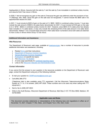 Instructions for Form IC-302 Schedule A-04 Wisconsin Apportionment Percentage for Interstate Telecommunications Companies - Wisconsin, Page 8