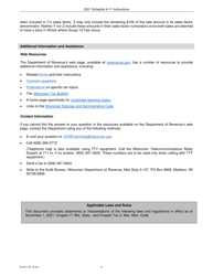 Instructions for Form IC-309 Schedule A-11 Wisconsin Apportionment Percentage for Interstate Air Freight Forwarders Affiliated With a Direct Air Carrier - Wisconsin, Page 4