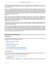 Instructions for Form IC-305 Schedule A-07 Wisconsin Apportionment Percentage for Interstate Air Carriers - Wisconsin, Page 3