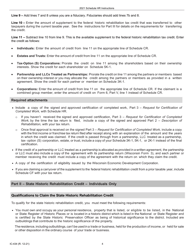 Instructions for Form IC-034 Schedule HR Wisconsin Historic Rehabilitation Credits - Wisconsin, Page 4