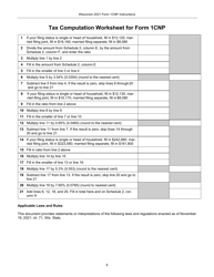 Instructions for Form 1CNP, IP-031 Composite Wisconsin Individual Income Tax Return for Nonresident Partners - Wisconsin, Page 8