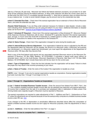 Instructions for Form 4T, IC-002 Wisconsin Exempt Organization Business Franchise or Income Tax Return - Wisconsin, Page 14