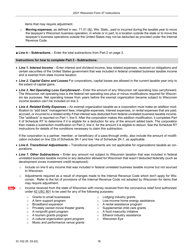 Instructions for Form 4T, IC-002 Wisconsin Exempt Organization Business Franchise or Income Tax Return - Wisconsin, Page 16