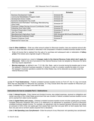 Instructions for Form 4T, IC-002 Wisconsin Exempt Organization Business Franchise or Income Tax Return - Wisconsin, Page 20