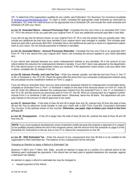 Instructions for Form 4T, IC-002 Wisconsin Exempt Organization Business Franchise or Income Tax Return - Wisconsin, Page 23