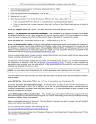 Instructions for Form 4, IC-040 Wisconsin Non-combined Corporation Franchise or Income Tax Return - Wisconsin, Page 27