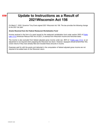 Instructions for Form 6I, IC-402 Wisconsin Adjustment for Insurance Companies - Wisconsin