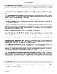Instructions for Form 6I, IC-402 Wisconsin Adjustment for Insurance Companies - Wisconsin, Page 4