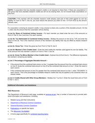 Instructions for Form 6CS, IC-448 Wisconsin Sharing of Research Credits - Wisconsin, Page 2