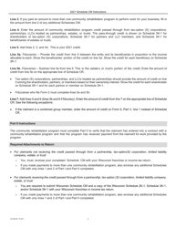 Instructions for Form IC-234 Schedule CM Community Rehabilitation Program Credit - Wisconsin, Page 2